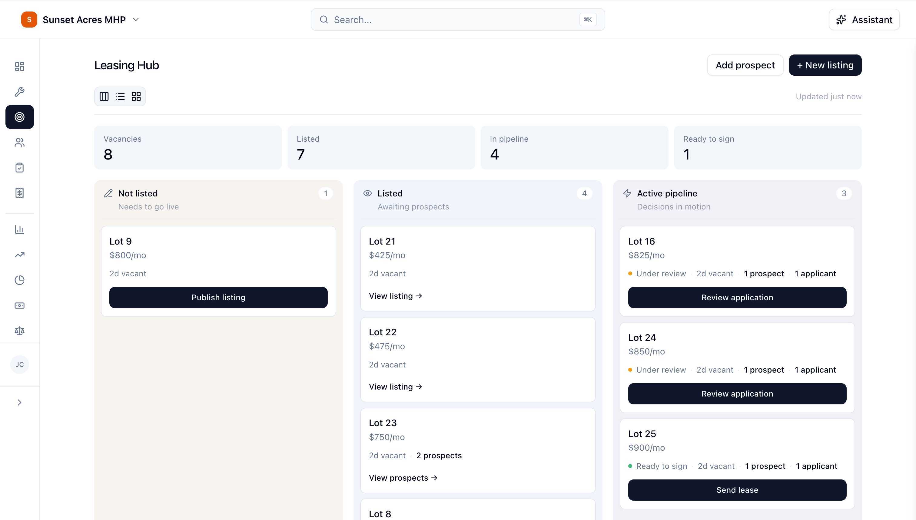 LotKeeper Leasing CRM