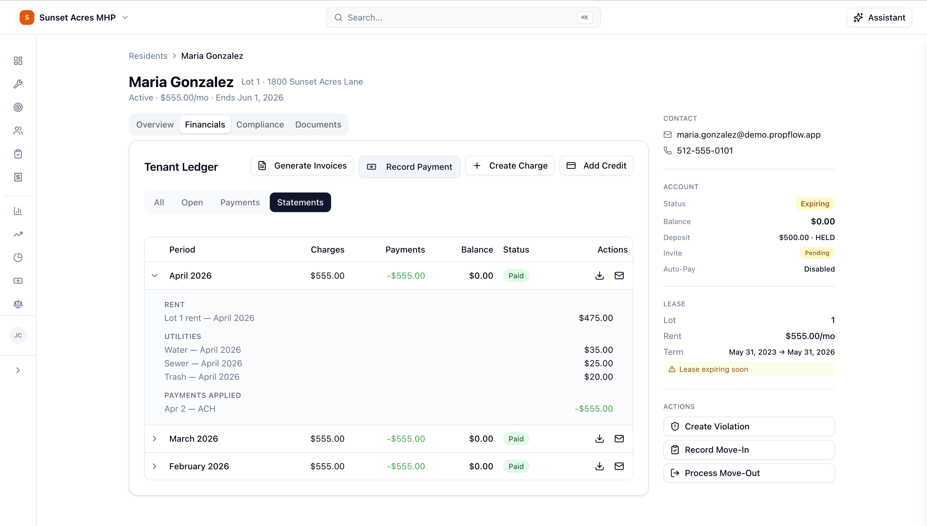 LotKeeper Utility billing